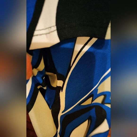 Bisou Bisou V-Neck 3/4 Length Sleeve Fit & Flare Dress. Size 14. - Picture 3 of 6